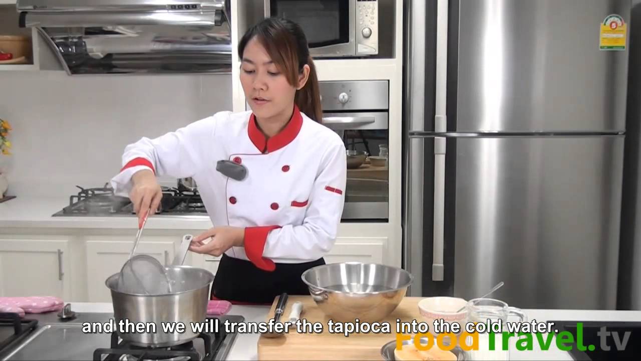 [Thai Food] Pearl Tapioca with Cantaloupe (Sa-Go Kan Ta Loop)