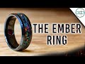 Using Black Fire Opal, Amethyst, and Black Ceramic to Make the Ember Ring