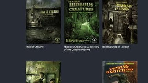BEST VALUE TRAIL OF CTHULHU SALE!!! Also Delta Green Bundles