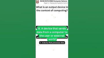 iGCSE Computer Science 0478 0984 Paper 1 Unit 3 q042 v1