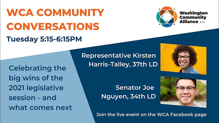 WCA Community Conversations with Rep Harris Talley and Sen Nguyen (highlights)