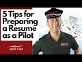 5 Tips for Preparing A Resume as a Pilot