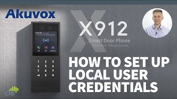 Akuvox X912 - How to set up Local User Credentials  |  Akuvox Support Hub