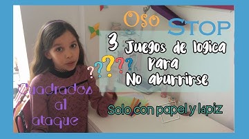 3 Juegos de lógica para no aburrirse solo con papel y lápiz