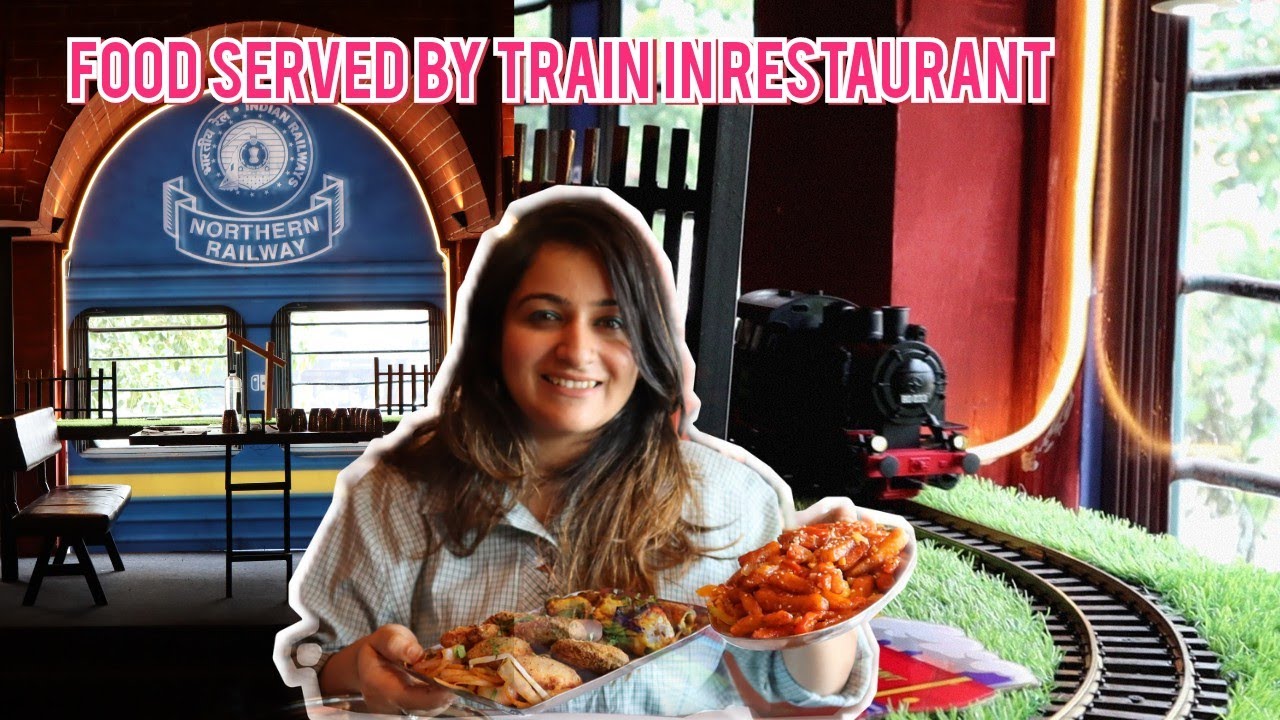 Train restaurant 😍 in Gurgaon📍Indian food vlogs YouTube