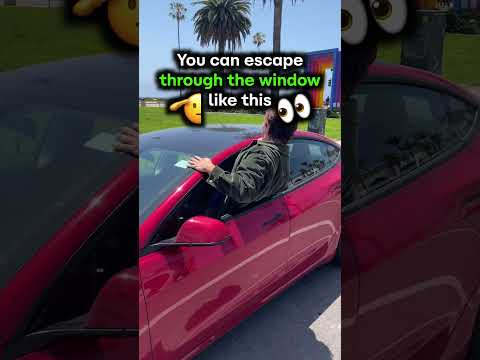 How to use the resqme® to cut a seatbelt! (In a TESLA!)