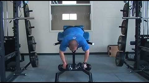 Back Extension Dumbbell Row