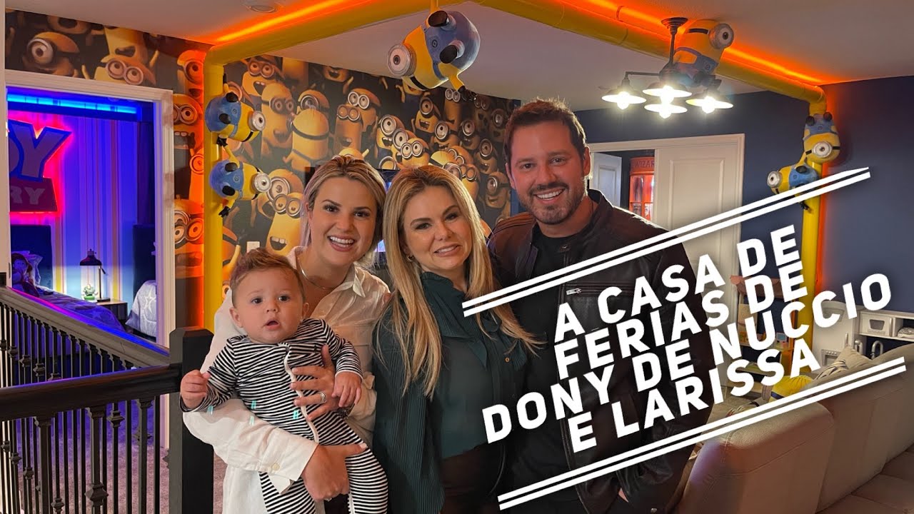 Conheça a casa de férias do apresentador Dony De Nuccio e sua esposa Larissa!