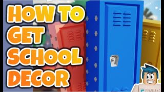 HOW TO GET LOCKERS AND SCHOOL DECOR ITEMS ROBLOX ISLANDS screenshot 2