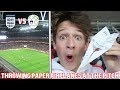 ENGLAND vs SLOVENIA VLOG!!! *Throwing Paper Airplanes ON THE PITCH*