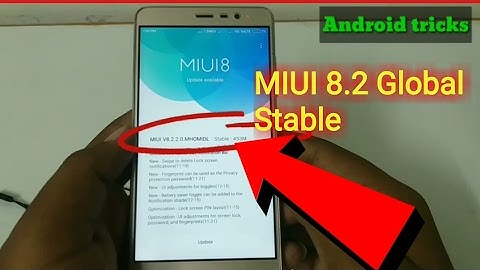 MIUI 8.2 Global Stable Update For Redmi Note 3 [SD] | Installing Process for Rooted and Non Rooted |