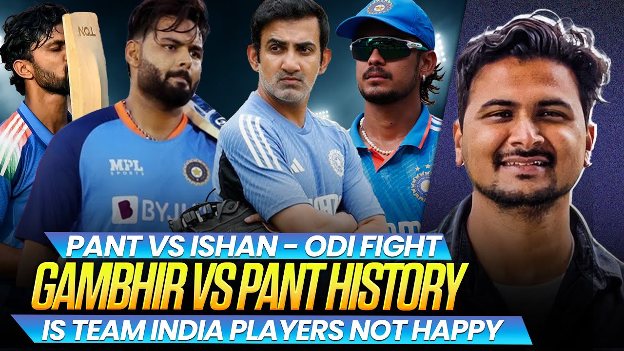Gautam Gambhir Vs Rishabh Pant - India's ODI Squad selection vs New Zealand -Pant Vs Ishan & Ruturaj