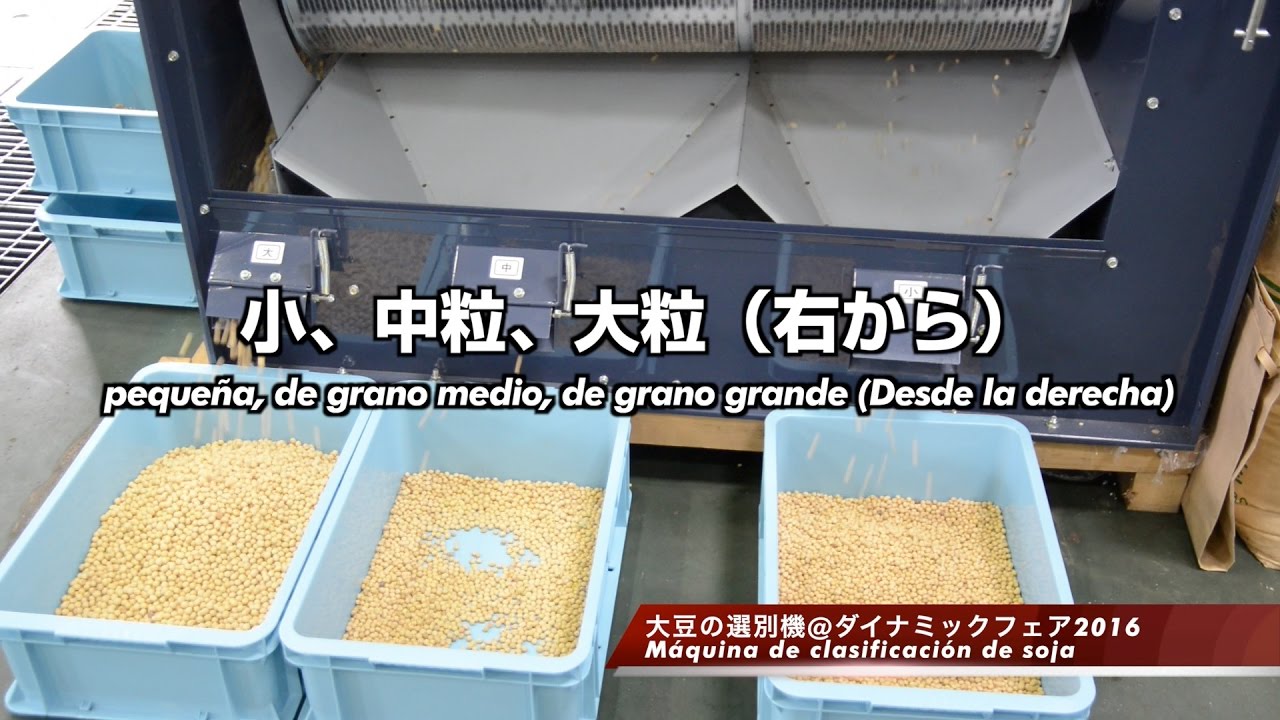 大豆の選別機 Máquina de clasificación de soja - YouTube
