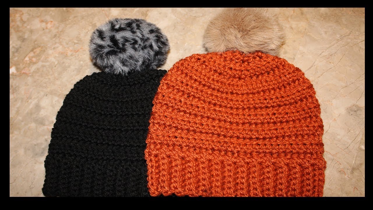 GORRO CC TEJIDO A CROCHET PASO A PASO - YouTube