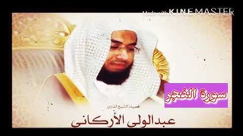 قران_كريم بصوت الشيخ عبدالولي الأركاني سورة _ الفجر _ بجودة عالية