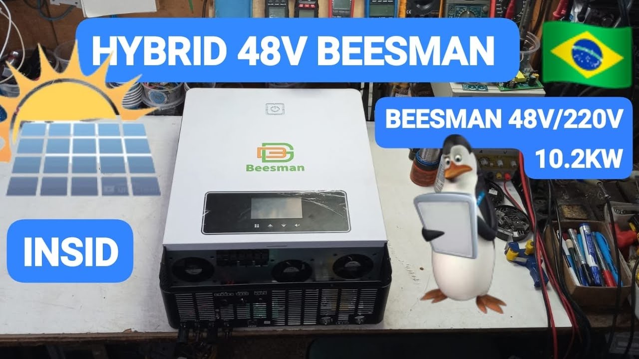 HYBRID INVERTER BEESMAN 48V 220V 10.2KW 👉🏼 INSID - YouTube