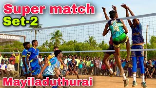 Super Match | Mayiladuthurai vs Kolar | Set-2 | 100000rs mallur match | Mr Love Volleyball