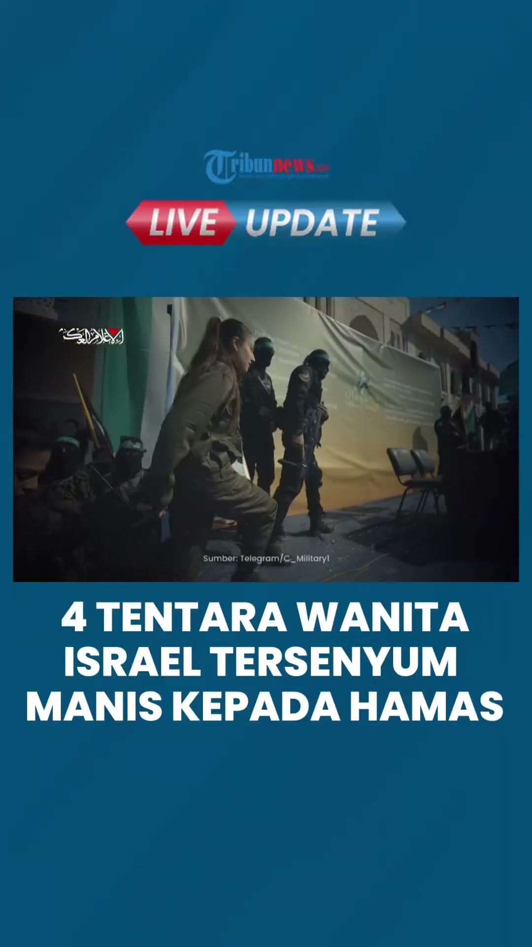 4 Tentara Israel Tersenyum Manis saat Dilepas Hamas, Ucapkan Terima Kasih karena Diperlakukan Baik