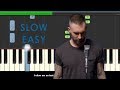 Maroon 5 Girls Like You Slow Easy Piano Tutorial