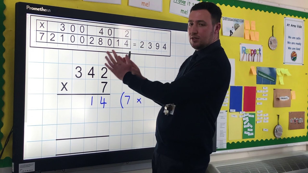Multiplication 2 Expanded method for short multiplication YouTube