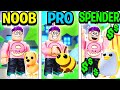 Can We Beat The NOOB vs PRO vs ROBUX SPENDER Build Challenge in ADOPT ME!? ($10,000 SPENT!)