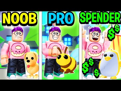 Can We Beat The NOOB vs PRO vs ROBUX SPENDER Build Challenge in ADOPT ME!? ($10,000 SPENT!)