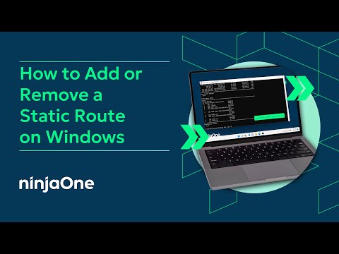 How to Add or Remove a Static Route on Windows (w SCREEN RECORDING)