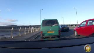 Near Miss Car Crash - Idiotic Van Driver Uk