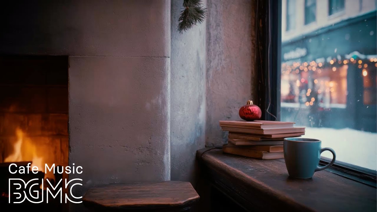 Relaxing Jazz Piano Music for Study & Work - Cozy Winter Cafe Ambience ...