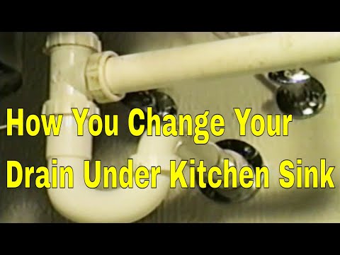 This Is How you change Your drain Under kitchen sink