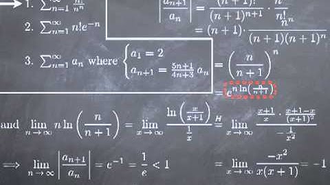 M13-3: Ratio Test; more examples I