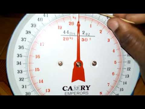 LEARN HOW TO MEASURE WITH AN ANALOGUE WEIGHING SCALE AS A BAKER 