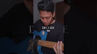 Jamming on the solo of PARAMORE - DECODE #guitarshort #guitarcover  #paramore #twilight #decode