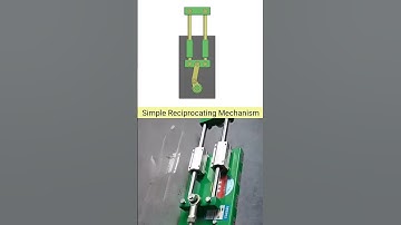 Simple reciprocating mechanism #solidworks #mechanicalengineering