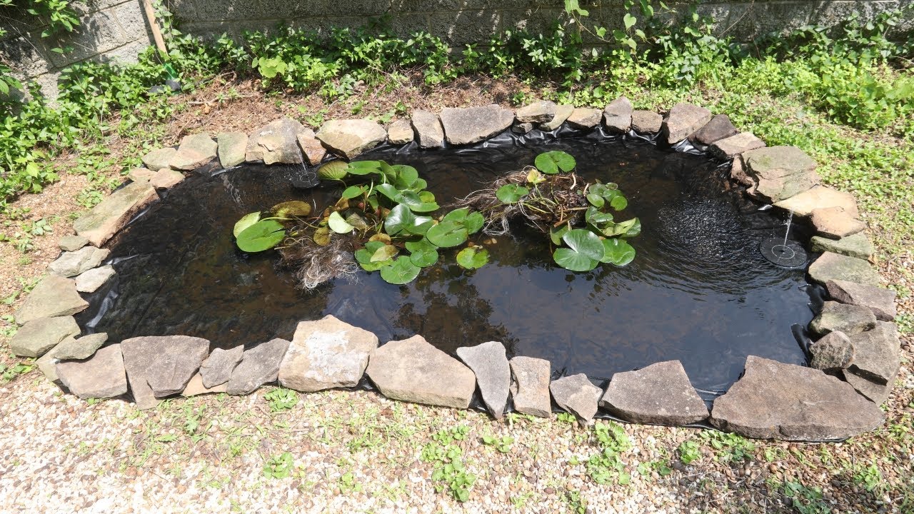 Budget 80 Garden Pond no pump needed YouTube