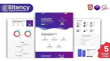 Bitency - Cryptocurrency & Bitcoin Bootstrap 4 responsive landing page template | Themeforest
