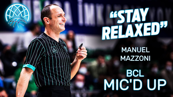 "STAY RELAXED!" Mic'd up moments with Manuel Mazzoni - Referee - Basketball Champions League