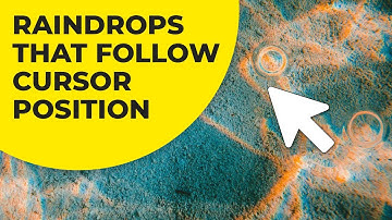 Raindrops That Follow Mouse Cursor - Pixi.js ShockwaveFilter