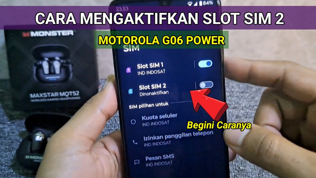 Cara Mengaktifkan Slot SIM 2 di HP Motorola G06 Power 