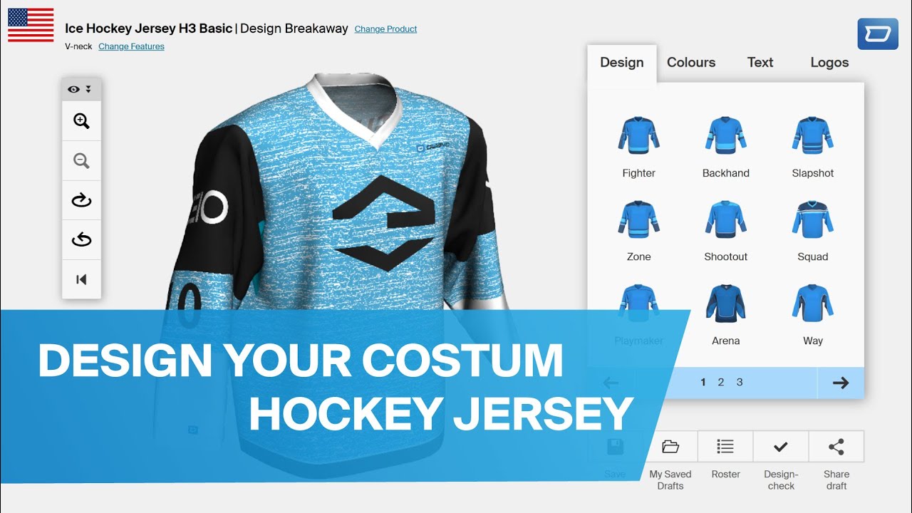 Bullies Blue Hockey Jersey