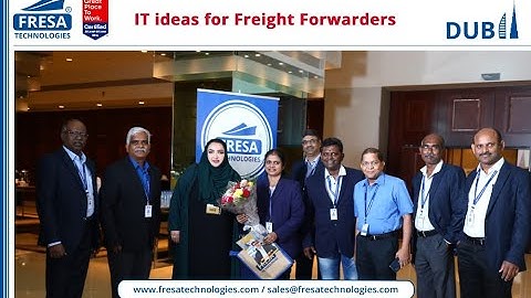 Fresa IT ideas for freight forwarders - Dubai - #freightforwardingsoftware  #freightsoftware