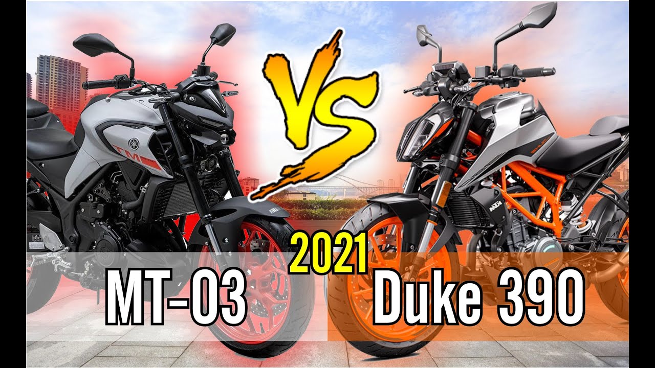Yamaha MT03 2021 x KTM Duke 390 2021 