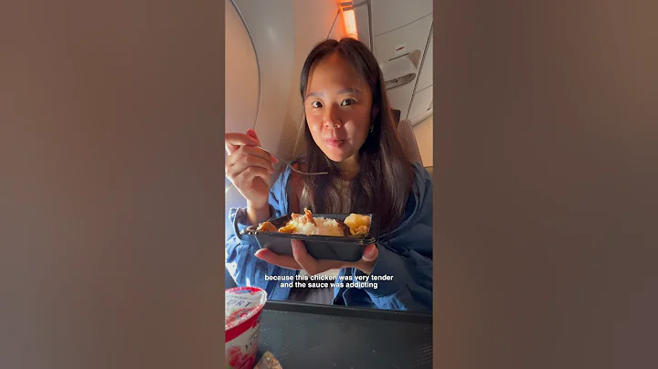 what I ate on SINGAPORE AIRLINES in Economy #travel #airplane #shorts