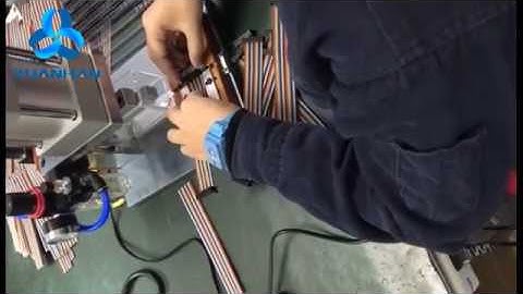 64 pin connectors flat cable press machine, pneumatic IDE/IDC cable crimping machine