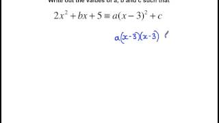 Level 2 Further Maths GCSE - Completing the square