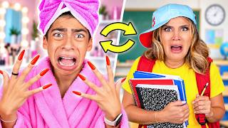 12 Year old Son & Mom SWAP LIVES! *Instant Regret*