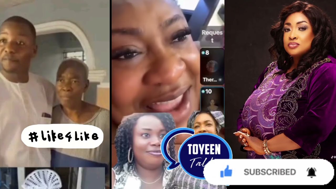 ACTRESS FOLUKE DARAMOLA TOLD AUNTY RONKE IYALAJE ARAYELE DAUGHTER TO START WORK AND STOP BEG ONLINE 