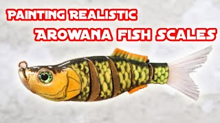 How I Painted These Hyperrealistic Arowana Fish Scales: Step-By-Step