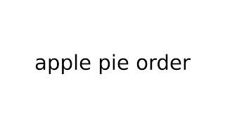apple pie order #idiom #idioms #english #meaning #meanings #definition #definitions