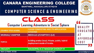 VTU CC (17CS742) Cloud Applications (M2-C5-L3)
